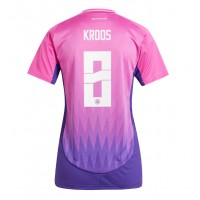 Camiseta Alemania Toni Kroos #8 Segunda Equipación Replica Eurocopa 2024 para mujer mangas cortas